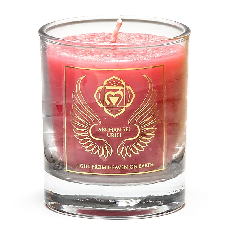 Candela votiva profumata Arcangelo Uriel 1°chakra