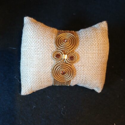 Bracciale rigido oro vegetale capim dourado