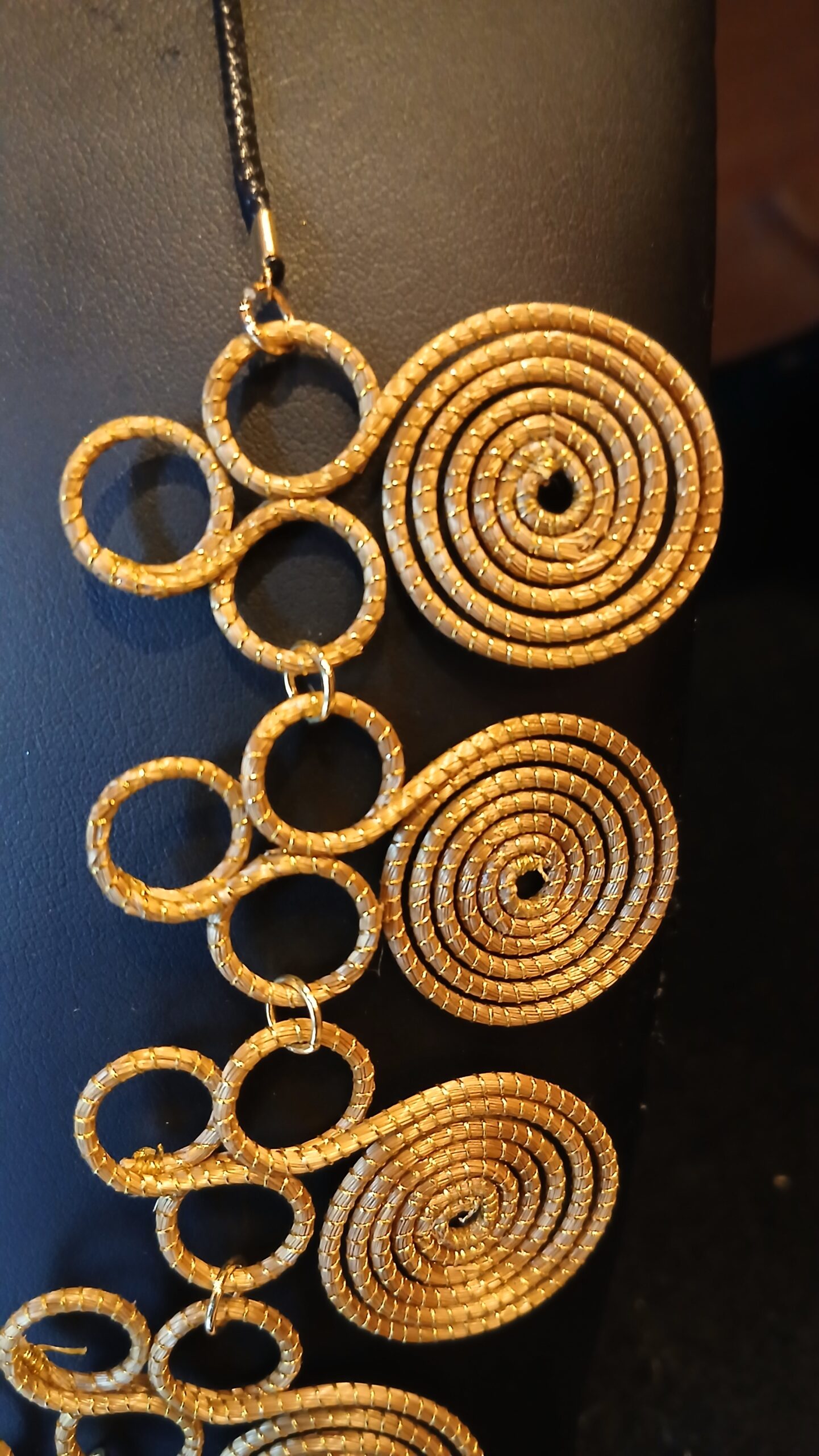 Collana in oro vegetale capim dourado 1 - immagine 4