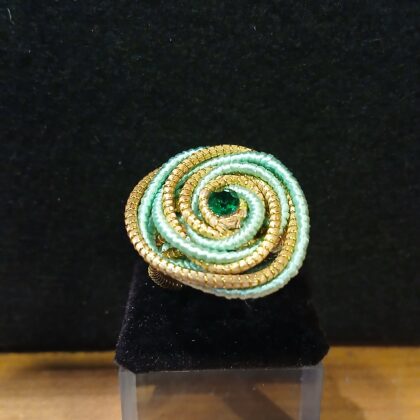 Anello in oro vegetale 19