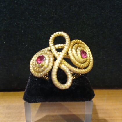 Anello in oro vegetale 16