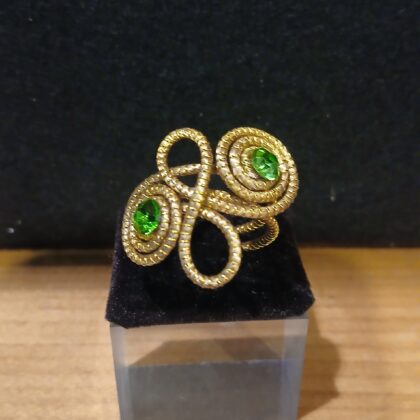 Anello in oro vegetale 14