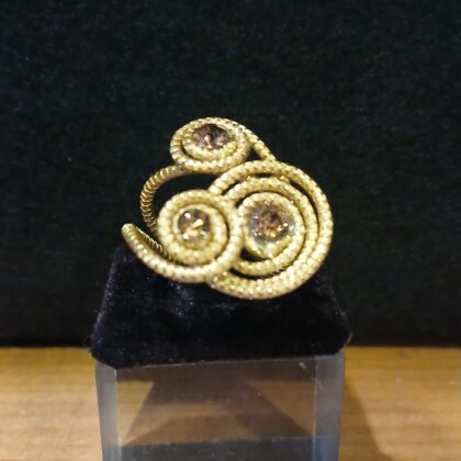 Anello in oro vegetale 11