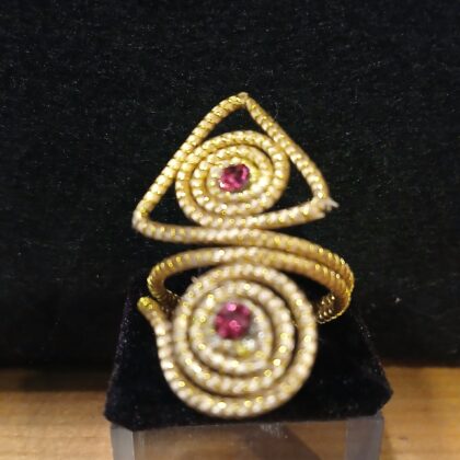 Anello in oro vegetale 10