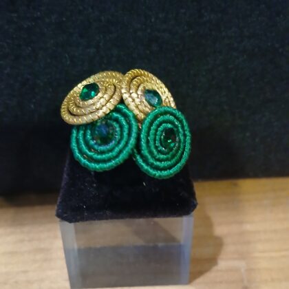 Anello in oro vegetale 8