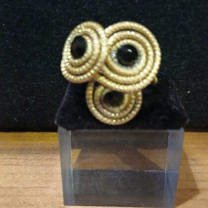 Anello in oro vegetale 7