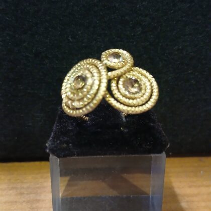 Anello in oro vegetale 6