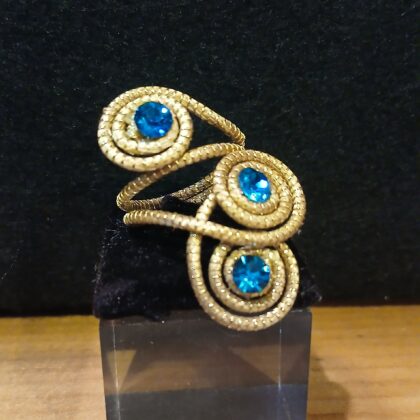 Anello in oro vegetale 3
