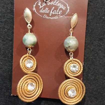 orecchini in oro vegetale 25