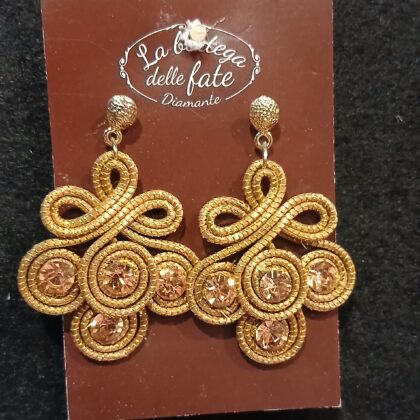 orecchini in oro vegetale 22