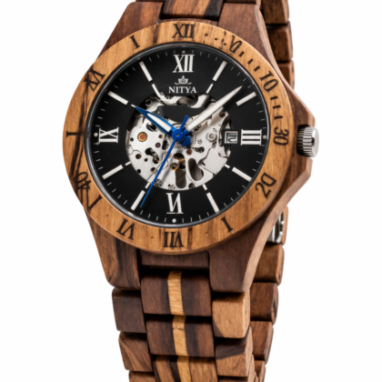 Orologio legno Zebrano Automatico