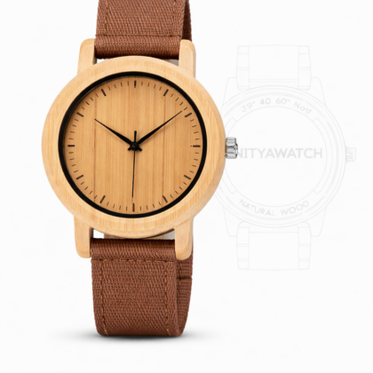 Orologio legno Wood Bambù e Nylon