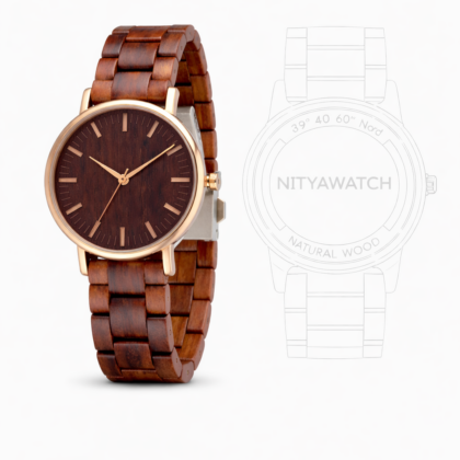 Orologio legno  Classic Wood Rosa S