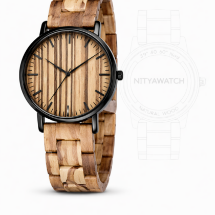 Orologio legno  Classic Wood Zebrano S